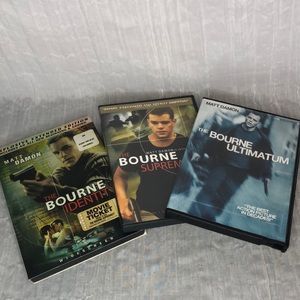 MATT DAMON Bourne Identity, Supremacy & Ultimatum Jason Bourne movies DVDs 3